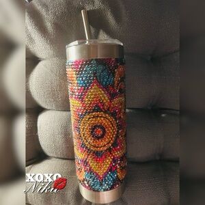 24OZ RHINESTONE TUMBLER CUP BY Glitz & Glam